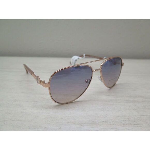 Jessica Simpson J5759-RGDND Rose Gold Aviator Sunglasses Nude Ear Piece - Picture 2 of 8